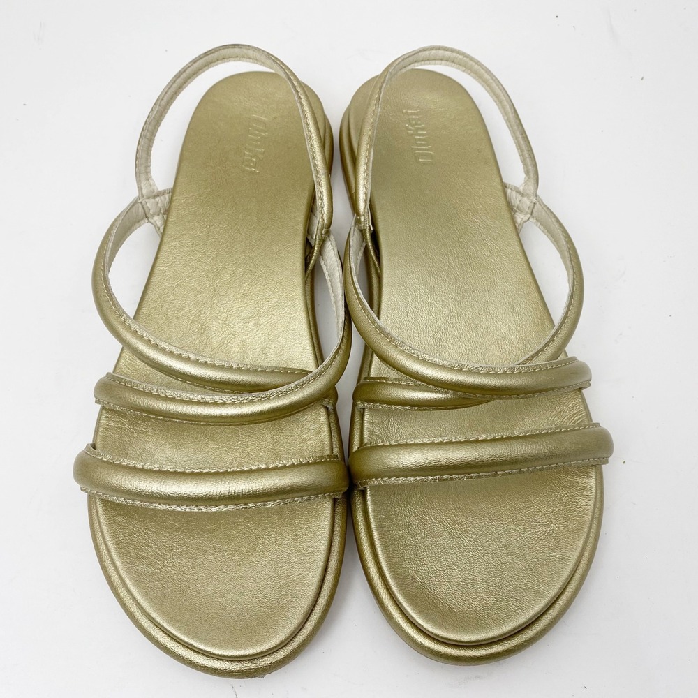 OluKai Gold Metallic Strappy Sandals - Picture 2 of 8
